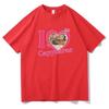 I Love Capybaras Print Men Women Fashion Casual Loose Tshirts Crew Neck Hip Hop Man Funny Tshirt Male Tee Shirt Male Streetwear
