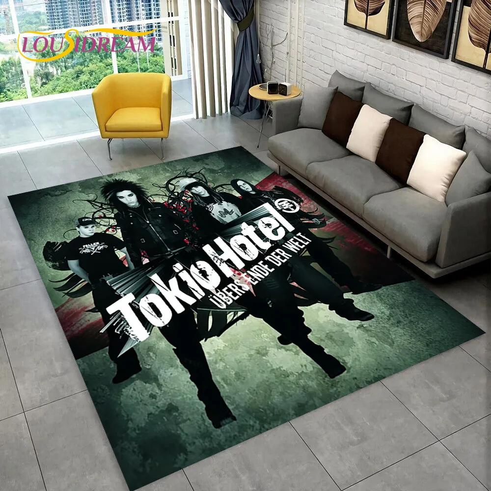 Tokio Hotel Рок-группа Билл Каулитц Ковер Коврик для дома Гостиная Спальня Диван Придверный коврик Декор, детский ковер Нескользящий коврик для пола