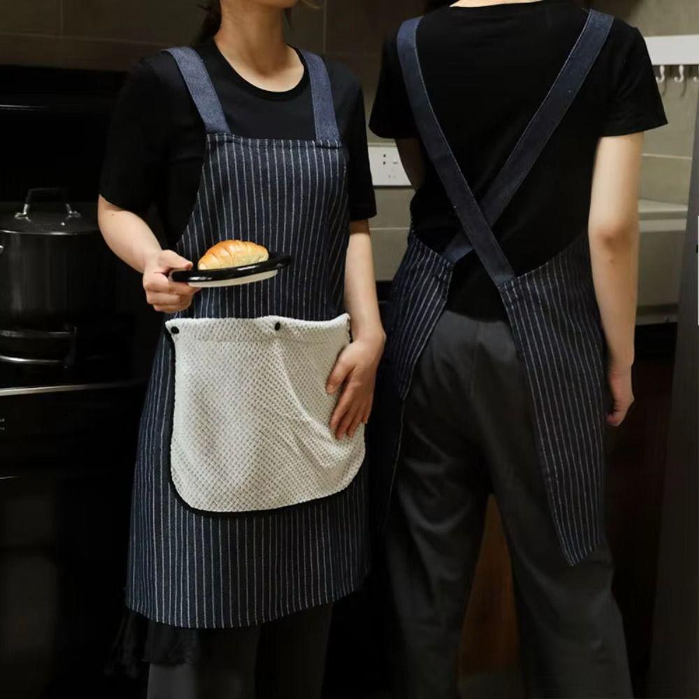 Waterproof Kitchen Cooking Apron Stain-proof Dishwashing Cleaning Apron Baking