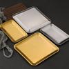2PCS/SET Rustproof Stainless Steel Tray Flat Design BBQ Plate Serving Plate Shallow Tray  Buffet