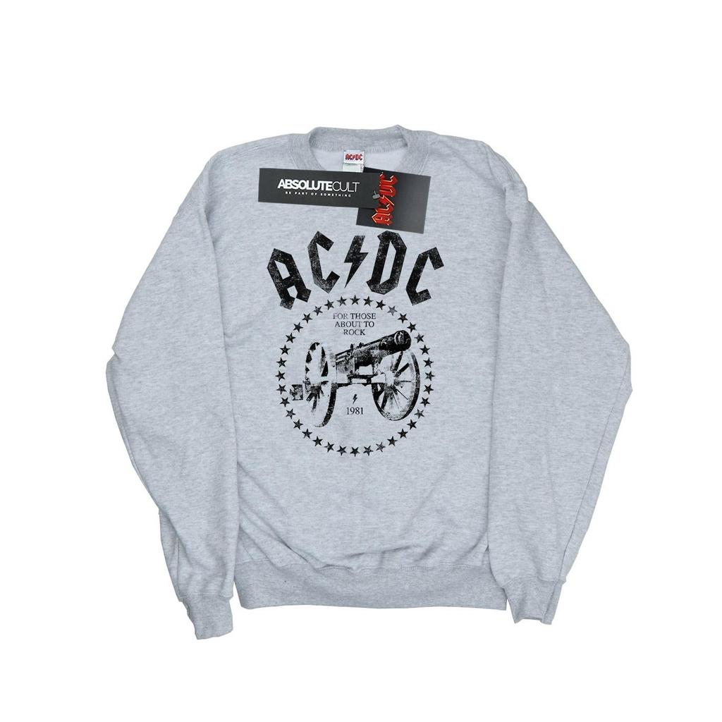 AC/DC Mens We Salute You Cannon Sweatshirt
