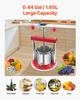 VEVOR 0.44 Gal/1.65L Fruit Wine Press, 2 Stainless Steel Barrels, Manual Juice Maker