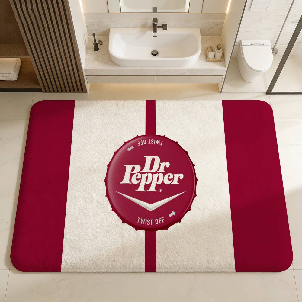 D-Dr P-Peppers Bathroom Mat Anti-slip Absorb Water Long Strip Cushion Bedroon Mat Welcome Doormat