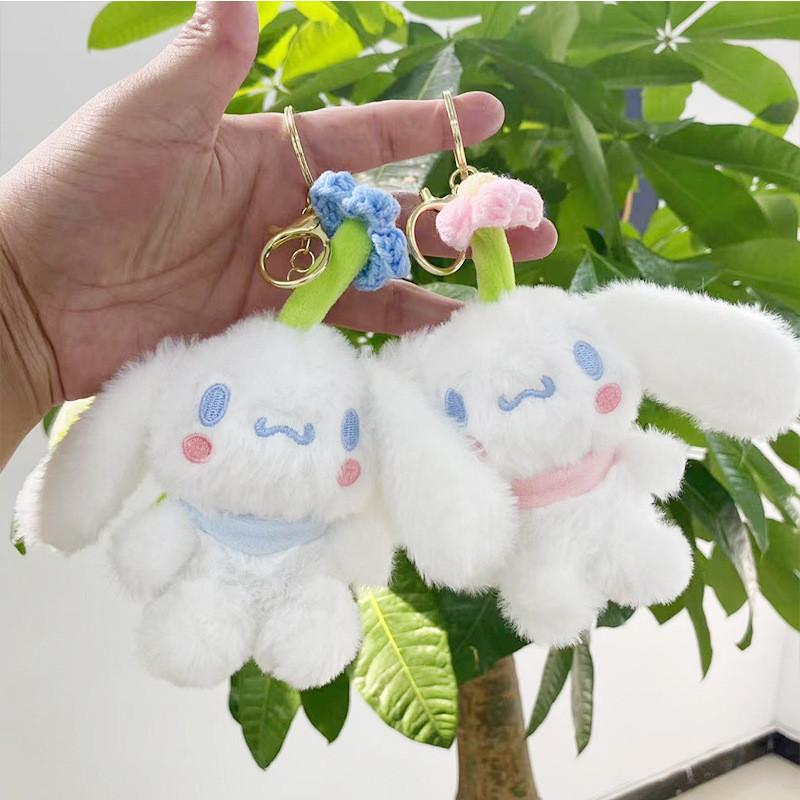 And Stylish Cute Cinnamon Dog Plush Keychain Soft Cuddly Hanging Toy Bags For