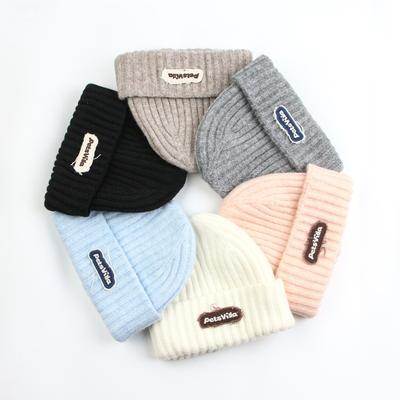 Вязаная шапка Tide Зимняя теплая вышитая шерстяная шапка Мужская и женская универсальная шапка от холода Tide