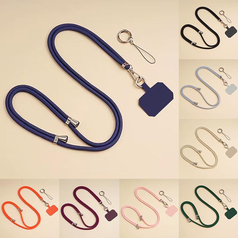 Crossbody Lanyard Necklace Strap Universal Mobile Phone Adjustment Long Hanging Rope With Clip Anti-Lost Lanyard