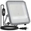 MAGOKORO LED Floodlight, Work Light, Sign Light, 100W (1000W Equivalent), 13,000LM, Ultra-Thin, 100V, Daylight Color, Outdoor, IP66 Waterproof, Heavy