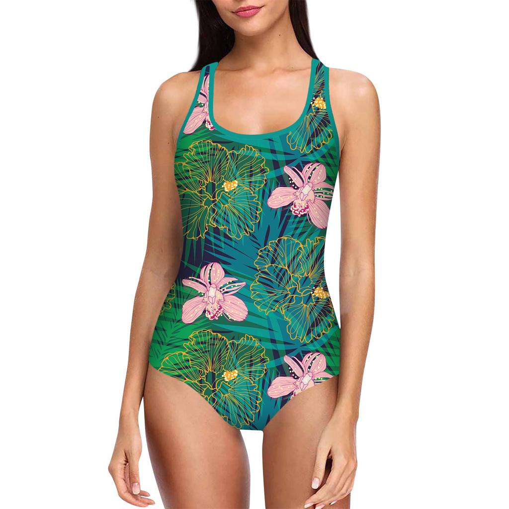 Цельный купальник сделай сам на заказ, гавайский, с рисунком «голова человека», цельный купальник, пляжная одежда