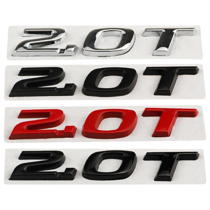 Car 3D Metal 2.0T Sport Displacement Trunk Logo Sticker Emblem Badge Decals For Honda Accord 10th Civic CRV Styling Accessories CP4