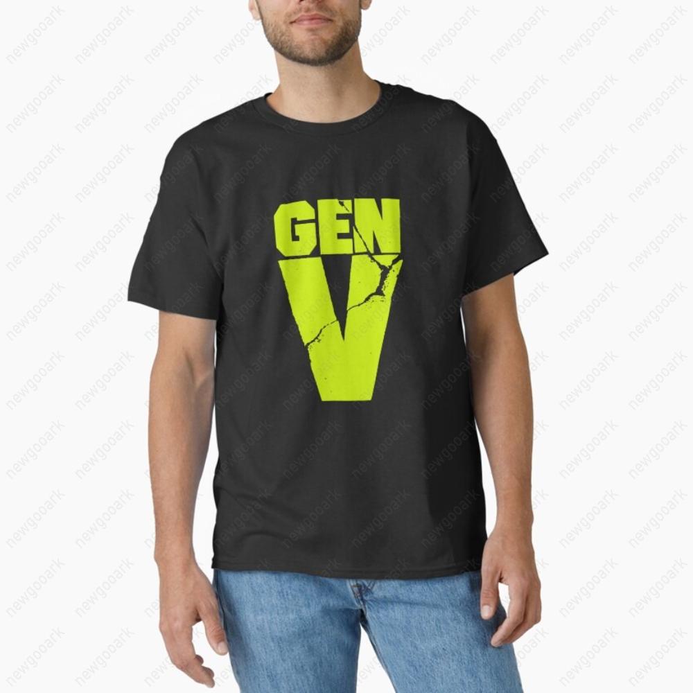 Vintage Science Fiction Film Gen V Graphic T Shirts Woman Man Classic Breathable High Quality Cotton Tshirt Fashion Streetwear