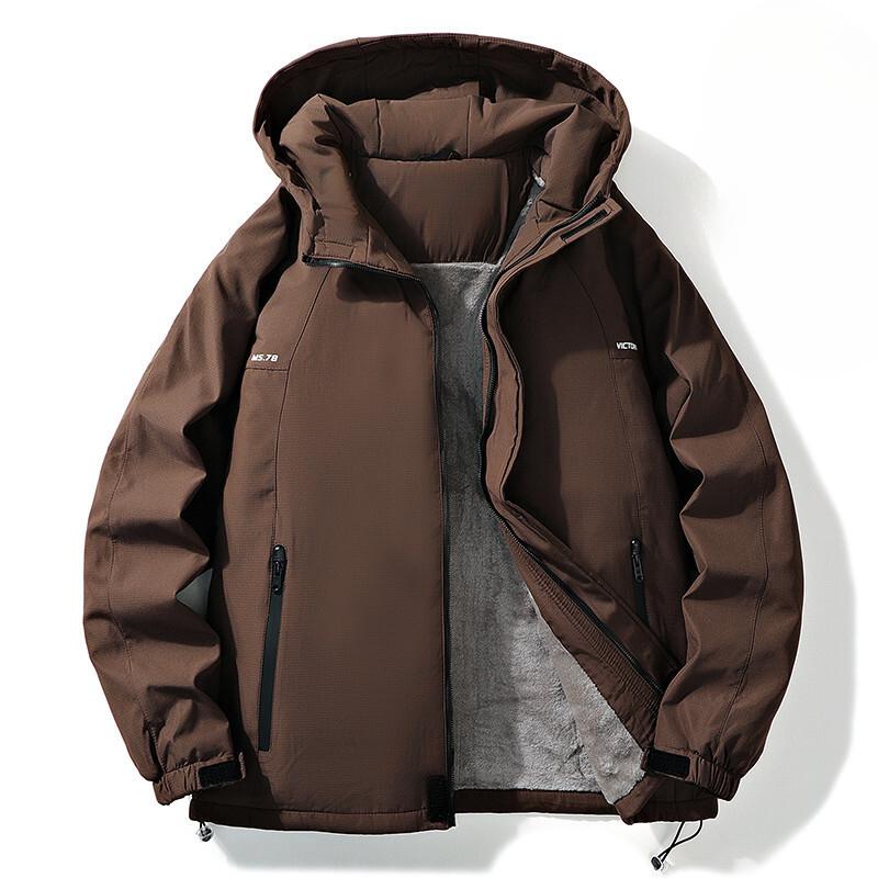 Флисовая куртка с капюшоном мужская утолщенная теплая куртка для походов в горы для пар мужская