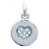 [L1160] - Silver Pendant 'Love' Silver White - 10 Mm