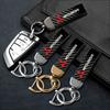 Premium Leather Car Key Fob Keyring Car Interior Accessories for Mitsubishi Outlander Lancer Grandis Airtrek Dignity