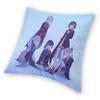Sekai No Oto Project Sekai Square Pillowcase Polyester Linen Velvet Pattern Zip Decor Bed Cushion Cover