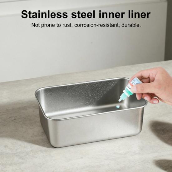 Ланч-бокс из нержавеющей стали с прозрачной крышкой, подходит для микроволновой печи и посудомоечной машины, герметичный контейнер для приготовления еды, портативный бенто-бокс для офиса, школы