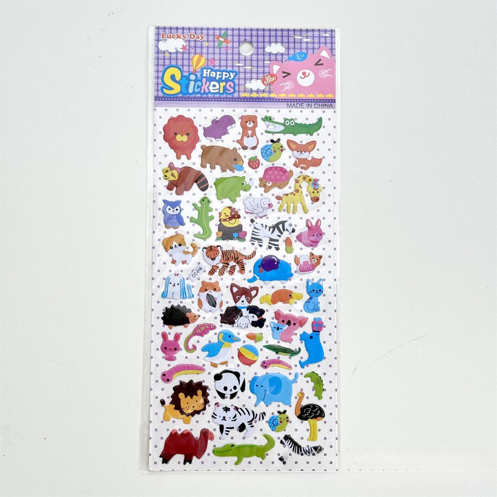 1 шт. японские ретро милые мультяшные животные еда пузырь 3D наклейки кавайные девушки скрапбукинг журнал DIY украшения детские игрушки наклейки