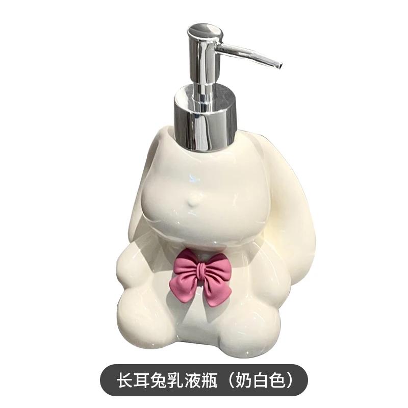 Dispenser for Liquid Soap Hand Sanitizer Bottle Empty Bottle Cartoon Cute Press Bottles Shower Gel Dispenser Bottleds Bathroom