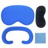 4 in 1 Silicone Eye Mask Cover for VR Headwear Shockproof Protective Case with Lens Cover Face Pad