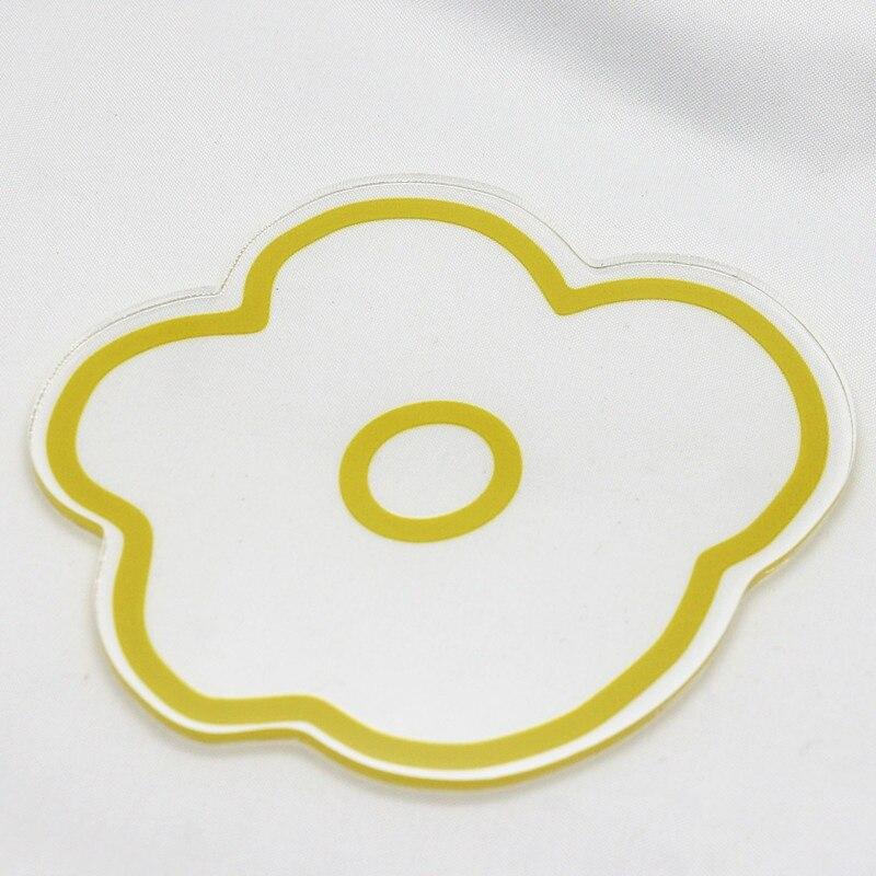 Подставка под чашку Чай Кофе Молоко Чашки Подкладки Корейский Инс Прозрачный Акриловый Коврик для чайной чашки На заказ Маленькая Цветочная Подушка