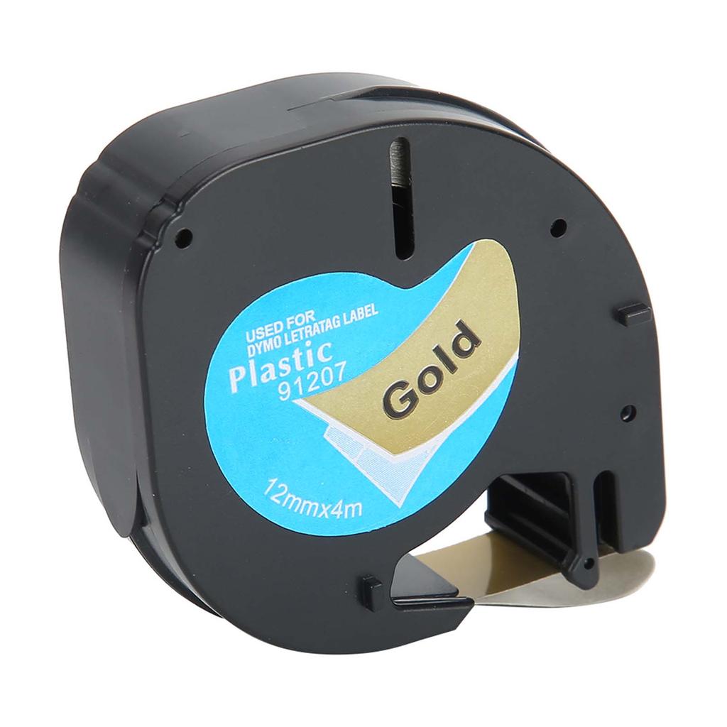 Запасные части для этикеточной ленты Лента 12 мм x 4 м BlackonGold для этикетировщика Letratag