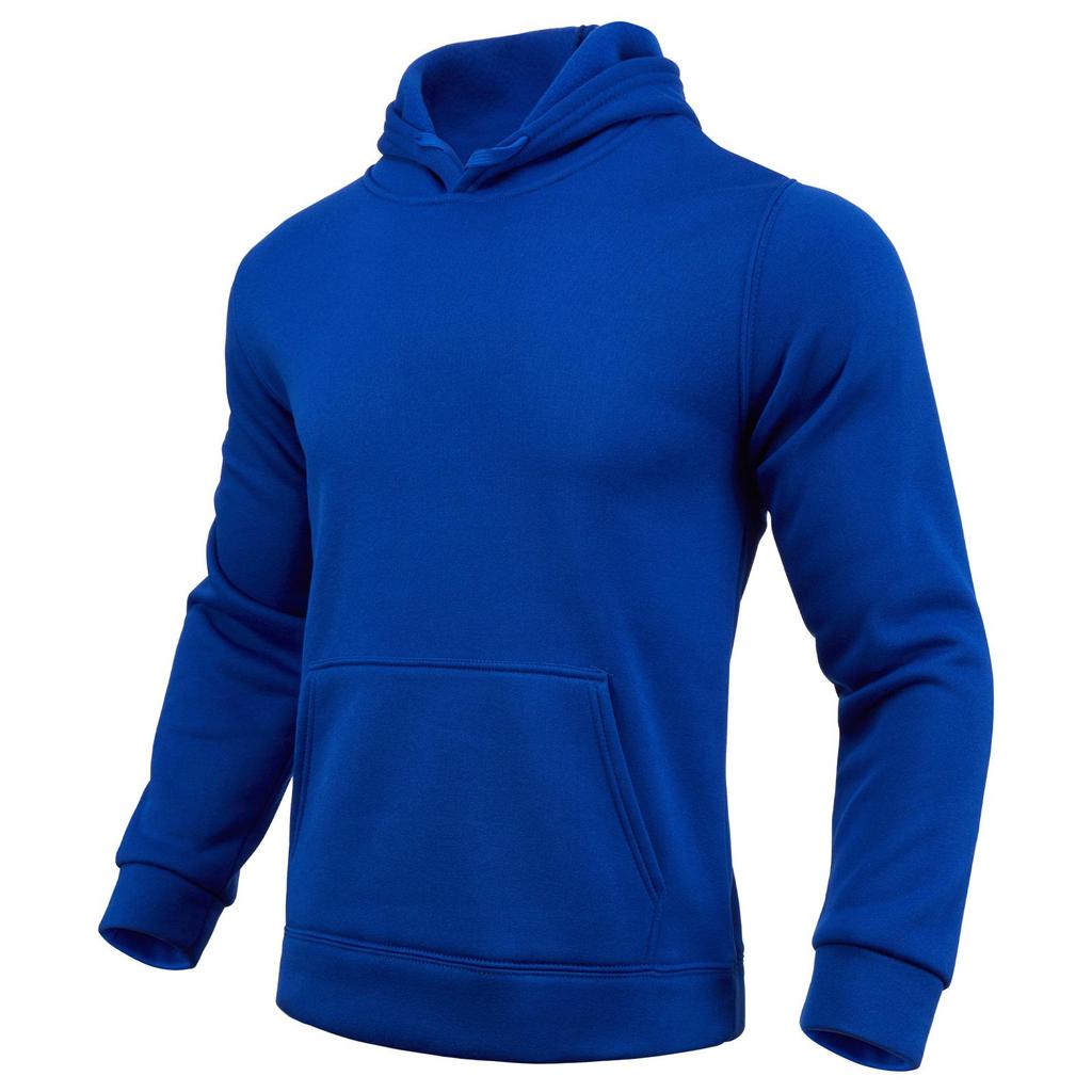 180g Solid Color Long Sleeve Plain Hoodie - Casual Streetwear Pullover Sweatshirt