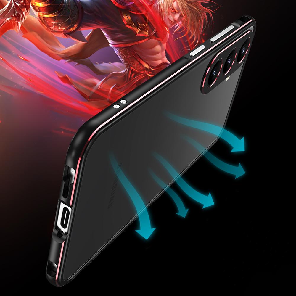 Металлический бампер для Samsung Galaxy S25 с защитой объектива камеры