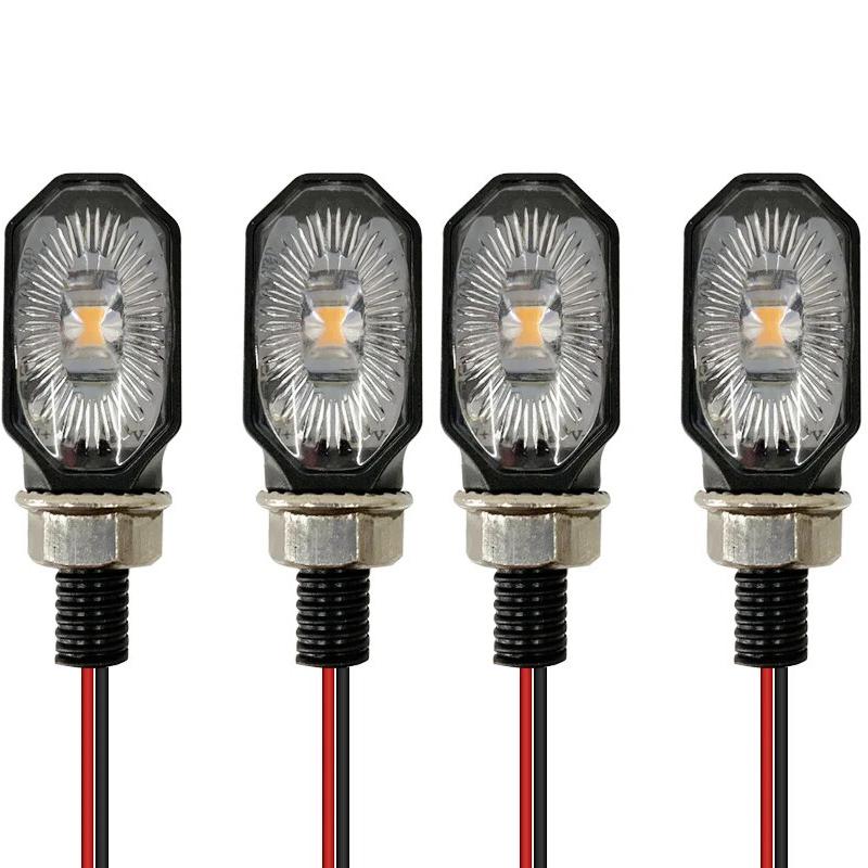 Универсальный мини-сигнальный фонарь для мотоцикла, овальный поворотник, мигающий для 700 Raptor Yamaha Enduro, фара H7 Led для мотоцикла для скутера