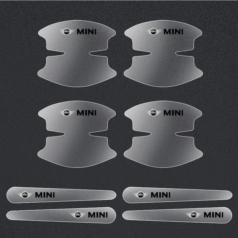 2025 For BMW 8pcs Car Door Bowl Handle Scratch Protective Stickers Transparent For BMW 5 6 Series X3 X4 X5 X6 F10 F11 F18 F06 F1