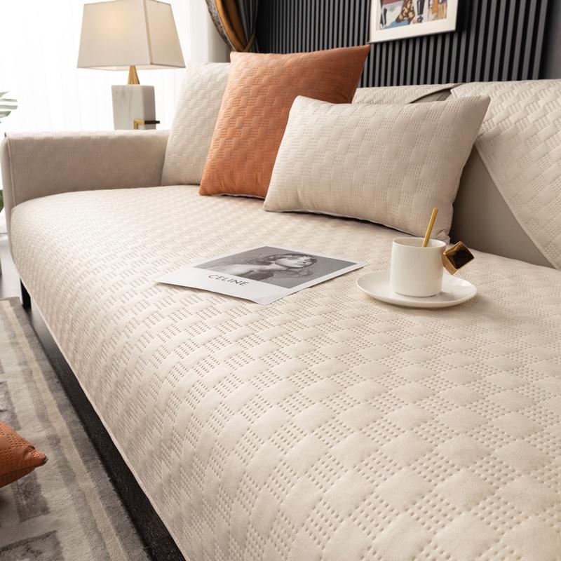 Четыре сезона универсальная технология тканевая подушка для дивана современная роскошная водонепроницаемая и противоскользящая подкладка антипригарный меховой защитный чехол