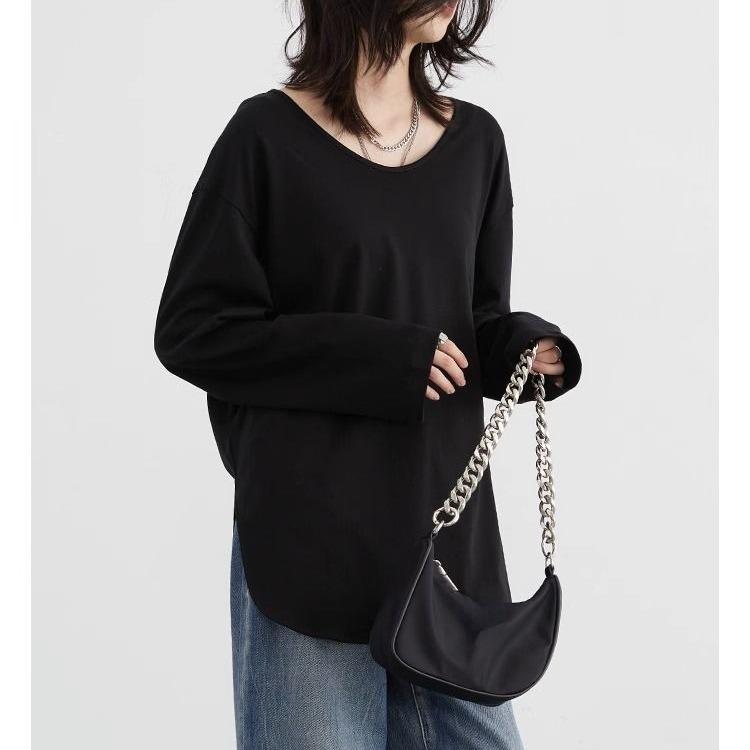 Весенняя хлопковая футболка для женщин, белые черные топы больших размеров