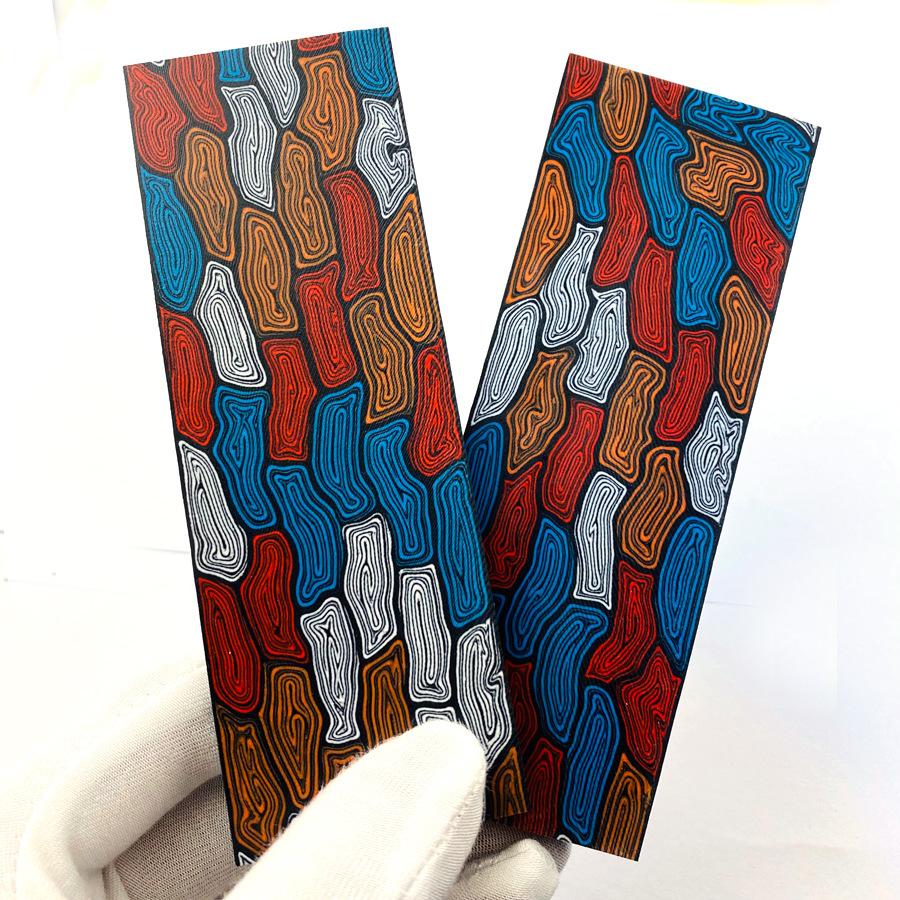 Материалы для рукояти ножа G10, заготовки, узоры из дамасской стали, для изготовления 1 шт.