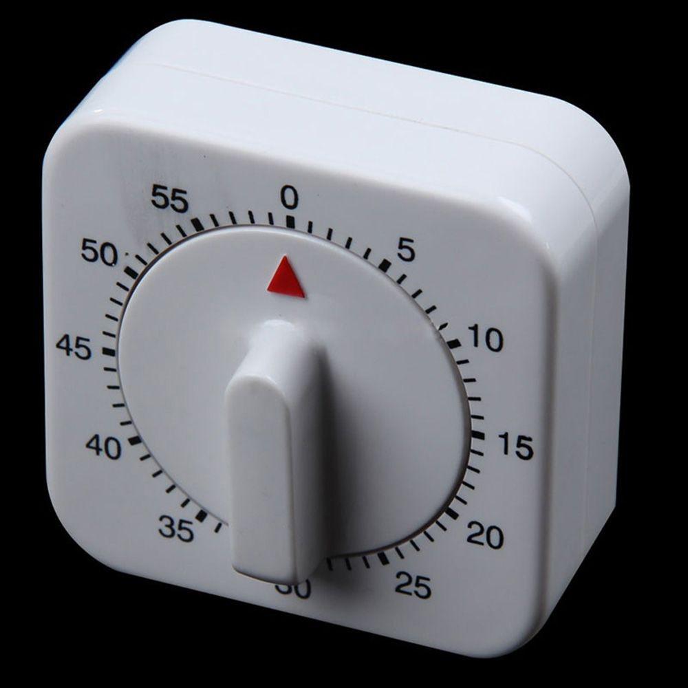 For Preparation Down Food Round Reminder White Baking 60 Minutes Kitchen Square Mechanical Timer