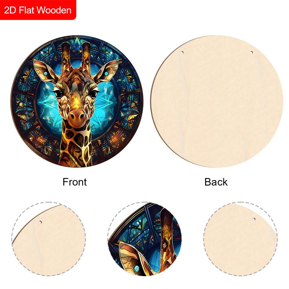 2pcs Funny Russian Wooden Animal Sign - Unique Decorative Plaque & Sign - Ideal Hanging Ornament for Home, Wall Decor