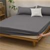 3 шт., высококачественная простыня на подкладке, мягкая, приятная для кожи простыня с эластичной лентой, однотонный прочный наматрасник для дома с 2 наволочками