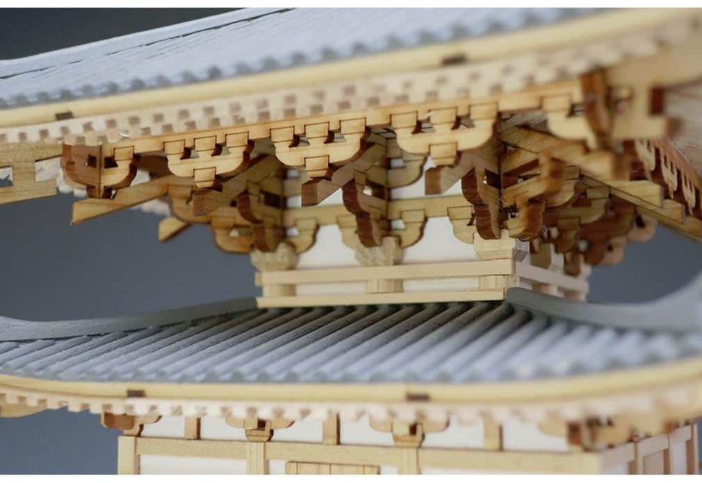 Woody Joe Yakushiji Temple East Pagoda Wooden Model Assembly Kit 1/75 (Building)