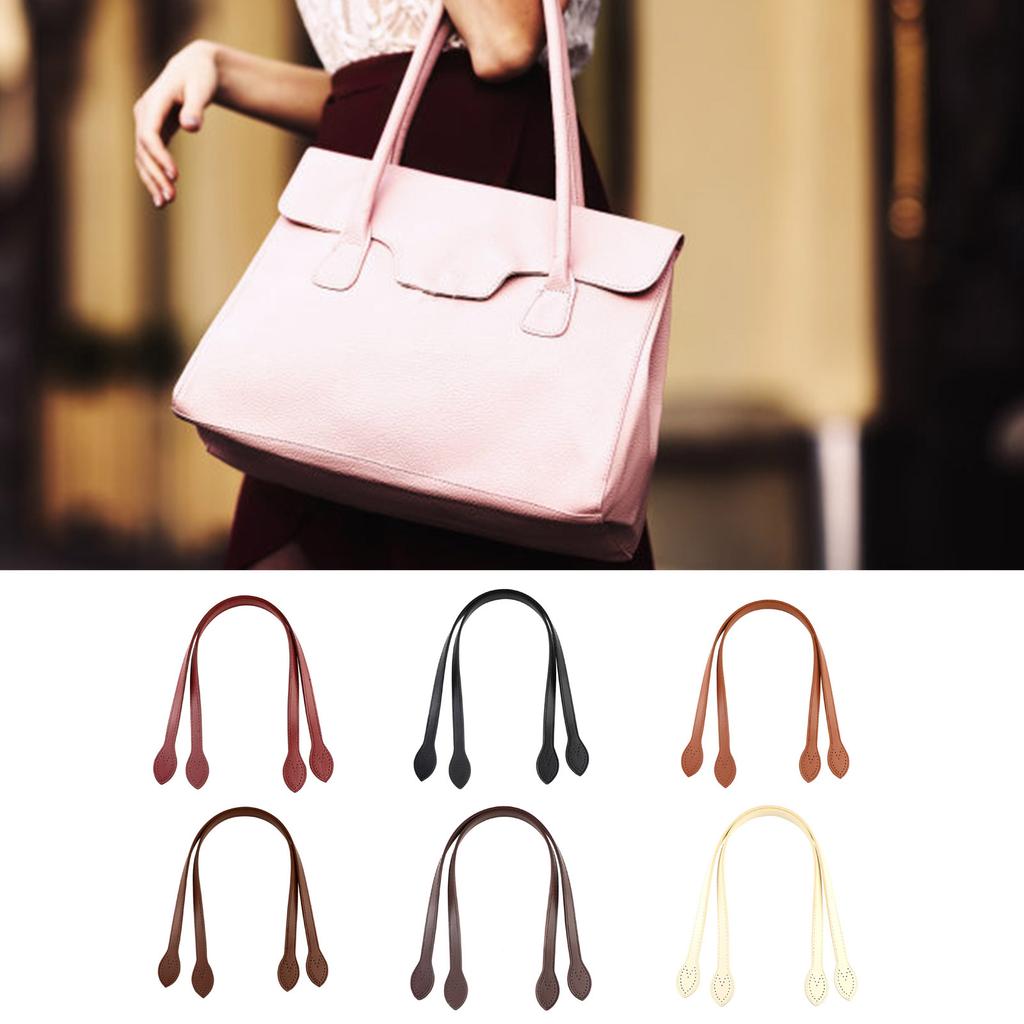 Набор из 2 ручек для наплечной сумки из искусственной кожи, аксессуары для DIY рукоделия и проектов по замене кошелька