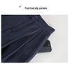 Lace-Up High Waist Cotton Linen Wide-Leg Cropped Pants