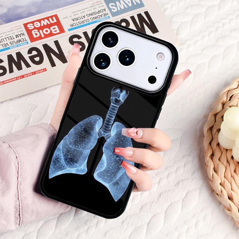 Медицинский Чехол для Телефона с Анатомией Человека Для IPhone 17 16e 15 14 13 12 11 Pro Max Air Mini Мягкий Защитный Чехол