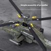 1:64 Боинг AH-64D Longbow Apache Тяжелый противотанковый ударный вертолет Модель военного самолета из литого сплава Декор для дома