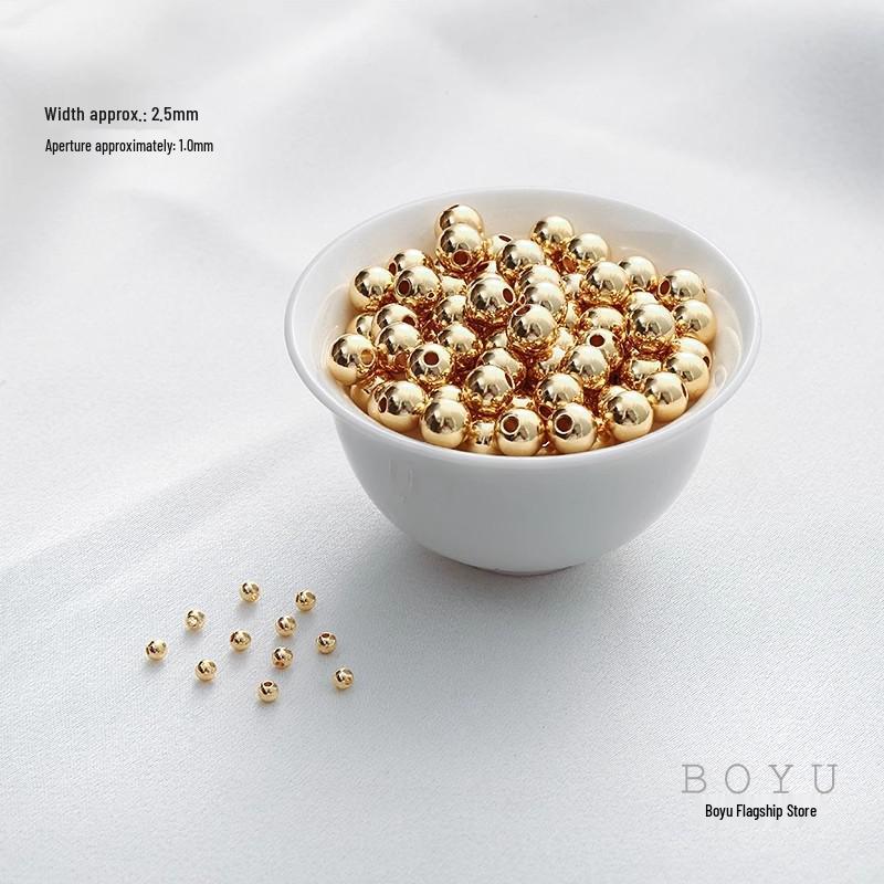 Бусины из меди, покрытые 18-каратным золотом: Браслет «Сделай сам», разделитель и подходящие бусины для украшений ручной работы.