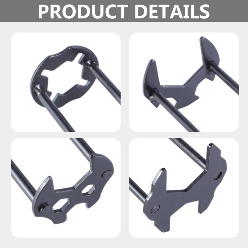 2 шт. многофункциональный инструмент для ремонта сантехники, желоба, ключ для раковины, ключ для крана для раковины, ключ для сантехнических труб, гаечный ключ для ванной комнаты, инструмент