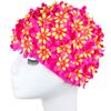 Women's Three-dimensional Flower Swim Cap Hand-stitched Flowers Long and Short Hair Comfortable Breathable Petals Female Swimming Cloth Cap
