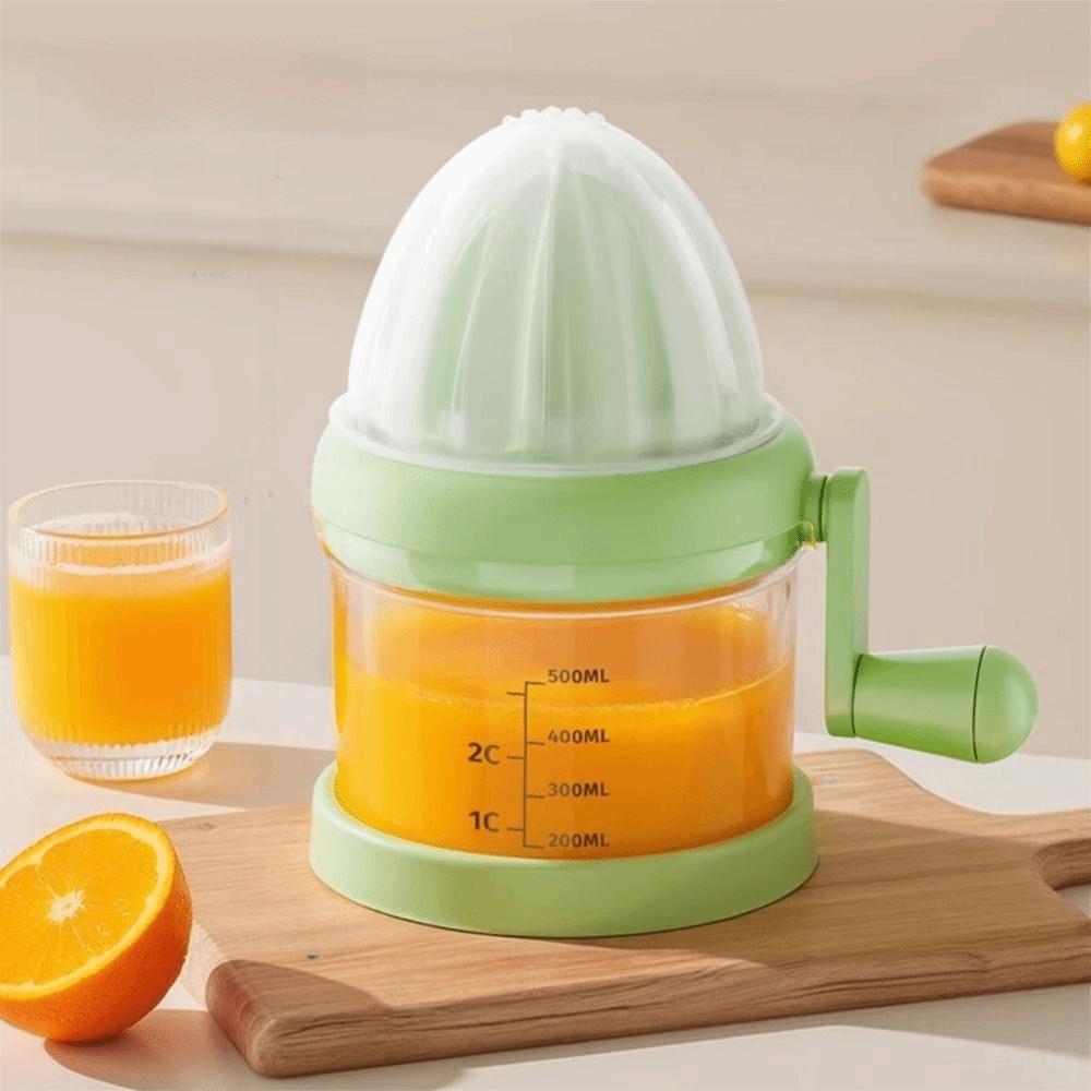 Scale Measure Hand Press Squeezer Transparent Fruit Residue Separator Citrus Press Home Use
