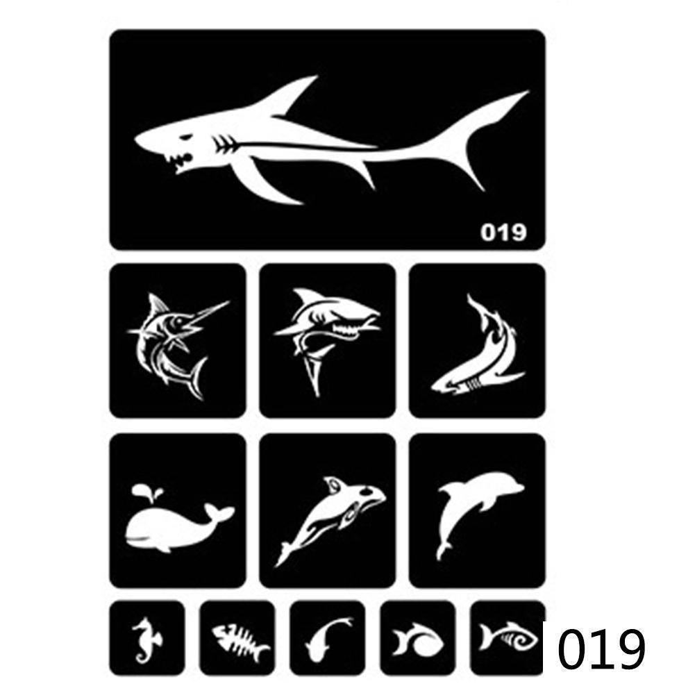 40 стилей, маленькие трафареты для татуировок с аэрографом для женщин и детей, шаблон для рисования, трафарет для татуировки хной для рисования, блестящие татуировки