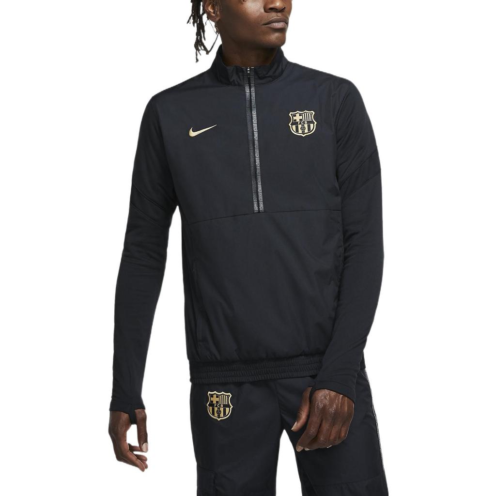 Nike FC Barcelona half zipped top 'Black' Men's CJ6624-010