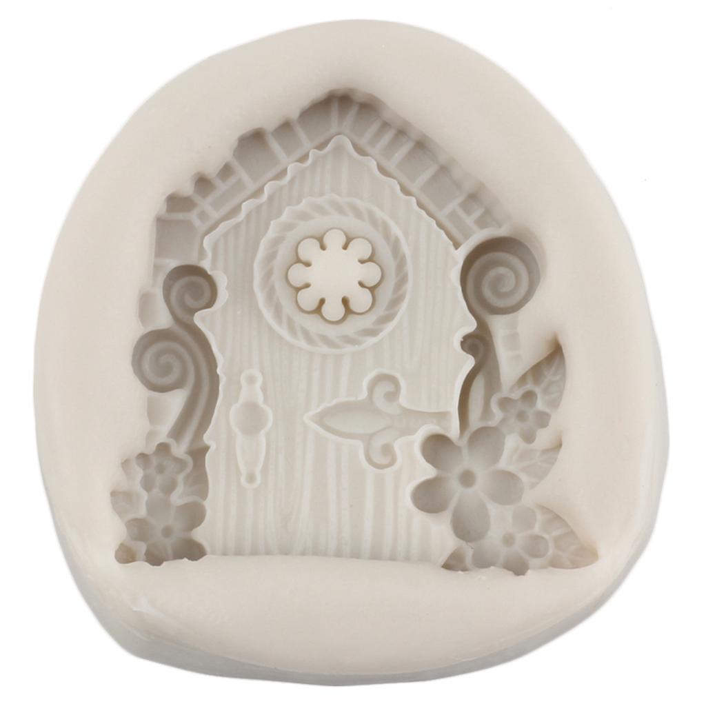 Сказочный сад, гном, домашние силиконовые формы, дверные и оконные формы для помадки, цветы, грибы, украшения торта, кексы, конфеты, шоколадные формы