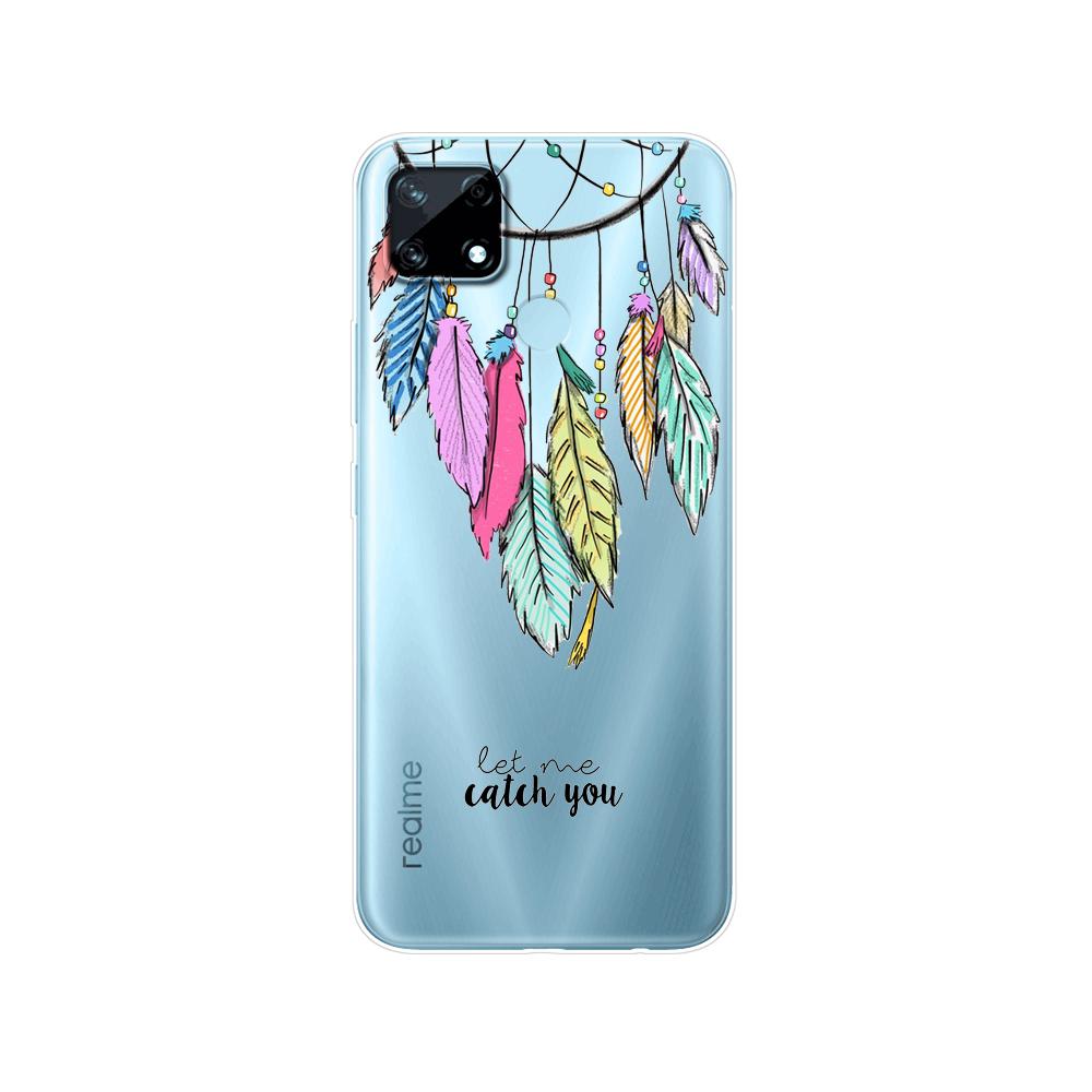 Для Realme C12 C25 C25S 7i Global Чехол Силиконовая задняя крышка для Realme Narzo 20 30A Чехол для телефона ТПУ Мягкий чехол-бампер Etui