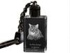 Kurilian Bobtail Longhaired - Crystal Pendant with Cat Photo, Illuminated Pendant, Unique Gift by Brand