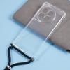 For OnePlus 12 5G Clear Case Soft TPU Corner Protection Phone Cover with Lanyard