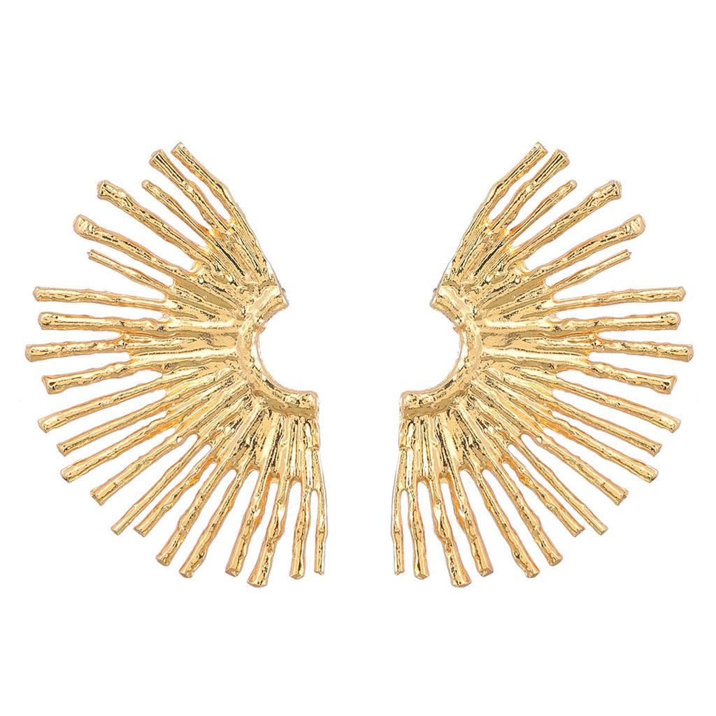 Уникальные серьги-пусеты, Преувеличенные полые серьги, Привлекательный ушной подвес, Полукруглые линейные серьги, Модные аксессуары